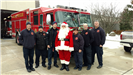 Santa with Fire Department