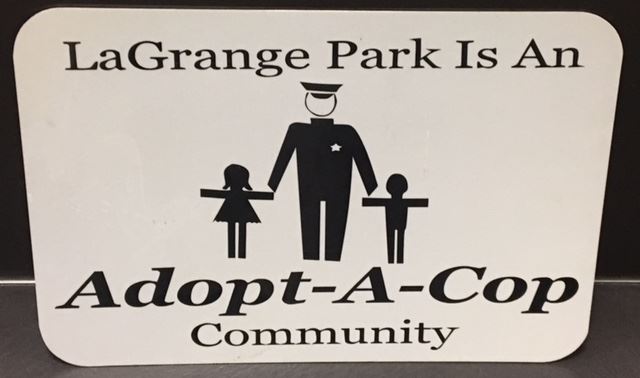 Adopt A Cop sign